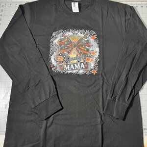 Spooky mama long sleeve shirt black
